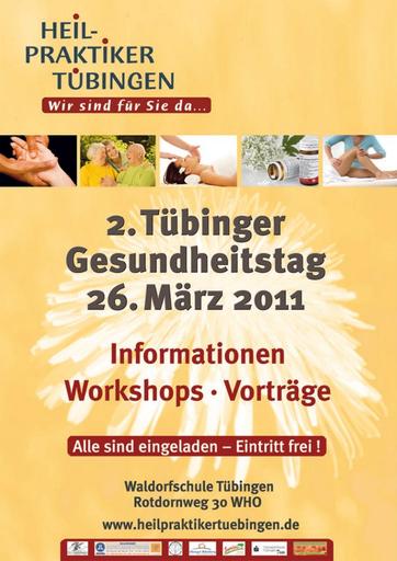 2011 | Zweiter Tübinger Gesundheitstag | Plakat